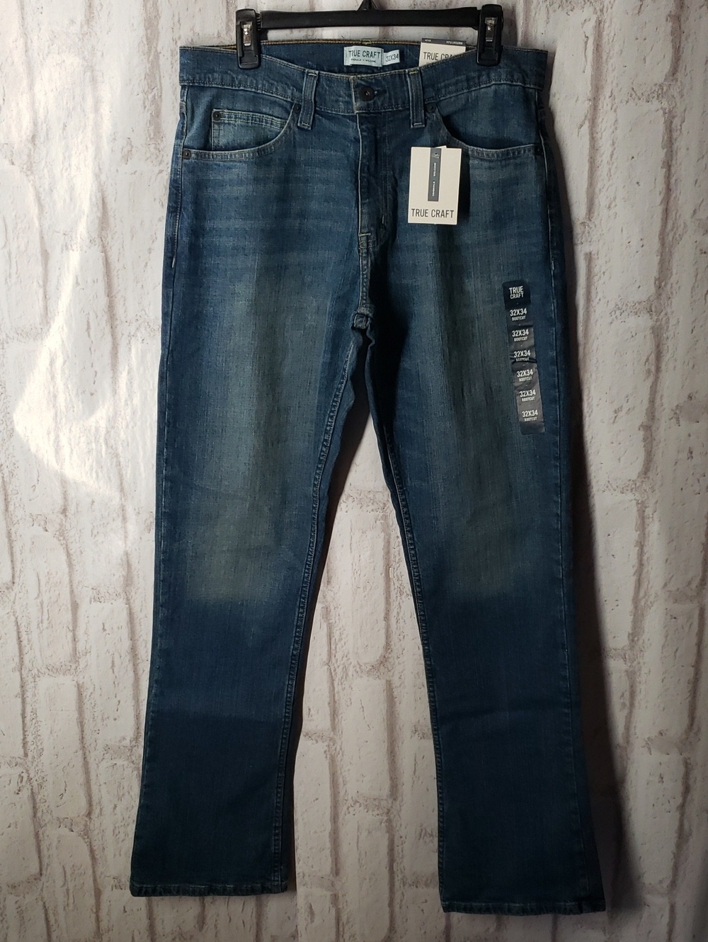True Craft Men's Flex Bootcut Jeans - Blue Wash. Size 32x34